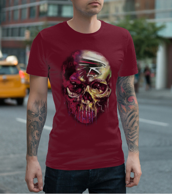 Atlanta Falcons Skull Art T-Shirt