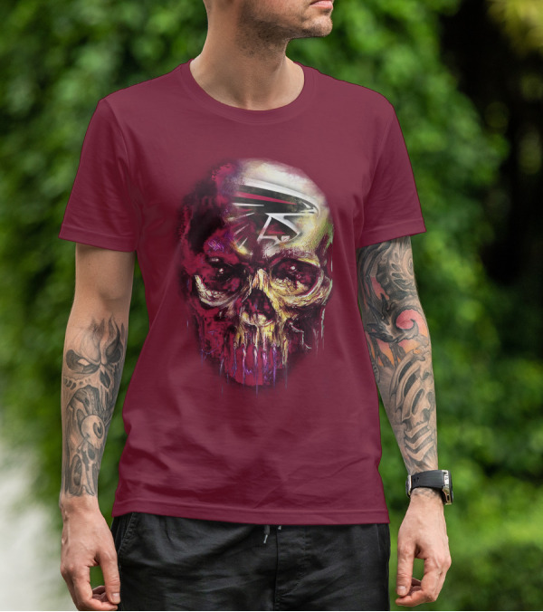 Atlanta Falcons Skull Art T-Shirt