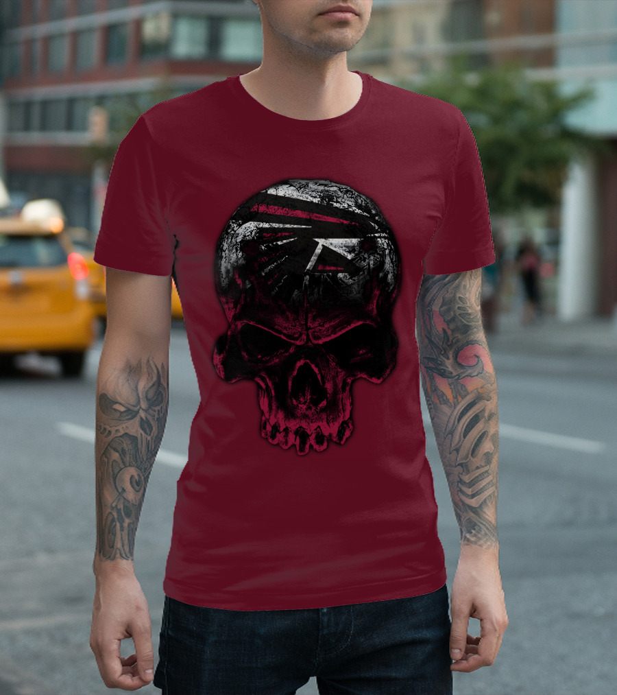Atlanta Falcons Skull Emblem 67 T-Shirt