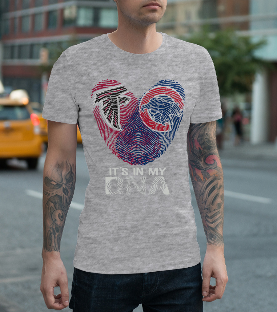 Atlanta Falcons Chicago Cubs It's In My Dna T-Shirt