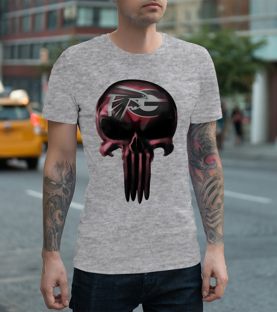 Atlanta Falcons G Logo Skull T-Shirt