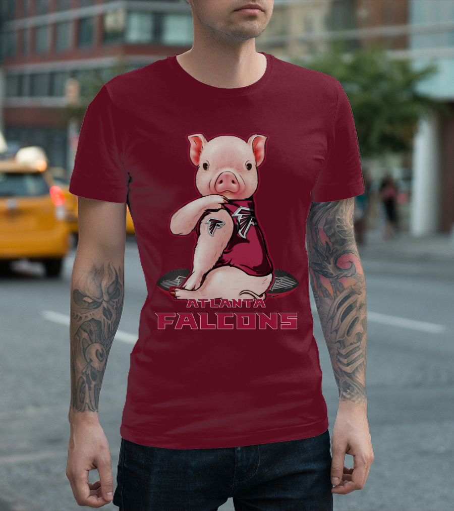 Atlanta Falcons Pig Mascot T-Shirt