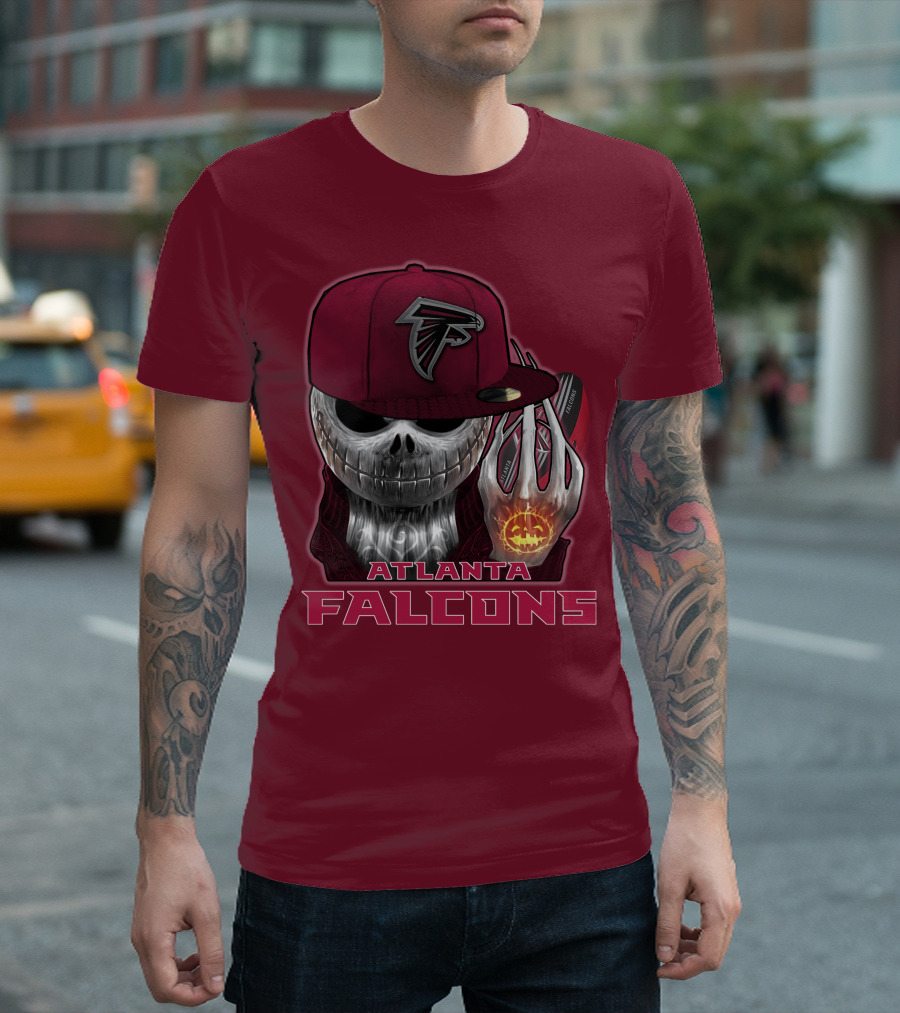 Atlanta Falcons Jackskull Halloween Fan T-Shirt