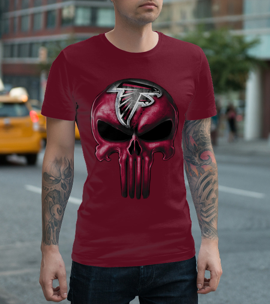 Atlanta Falcons Skull T-Shirt