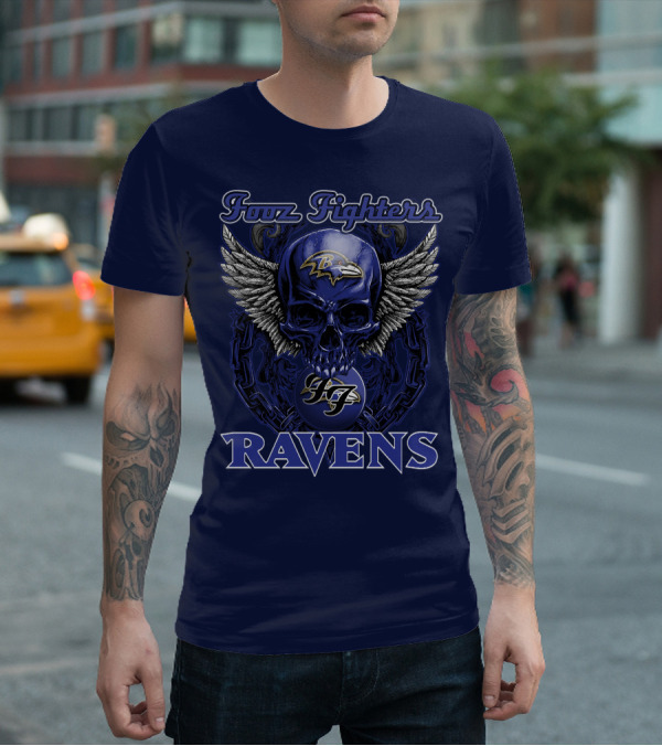Foo Fighters Ravens Baltimore F7 T-Shirt