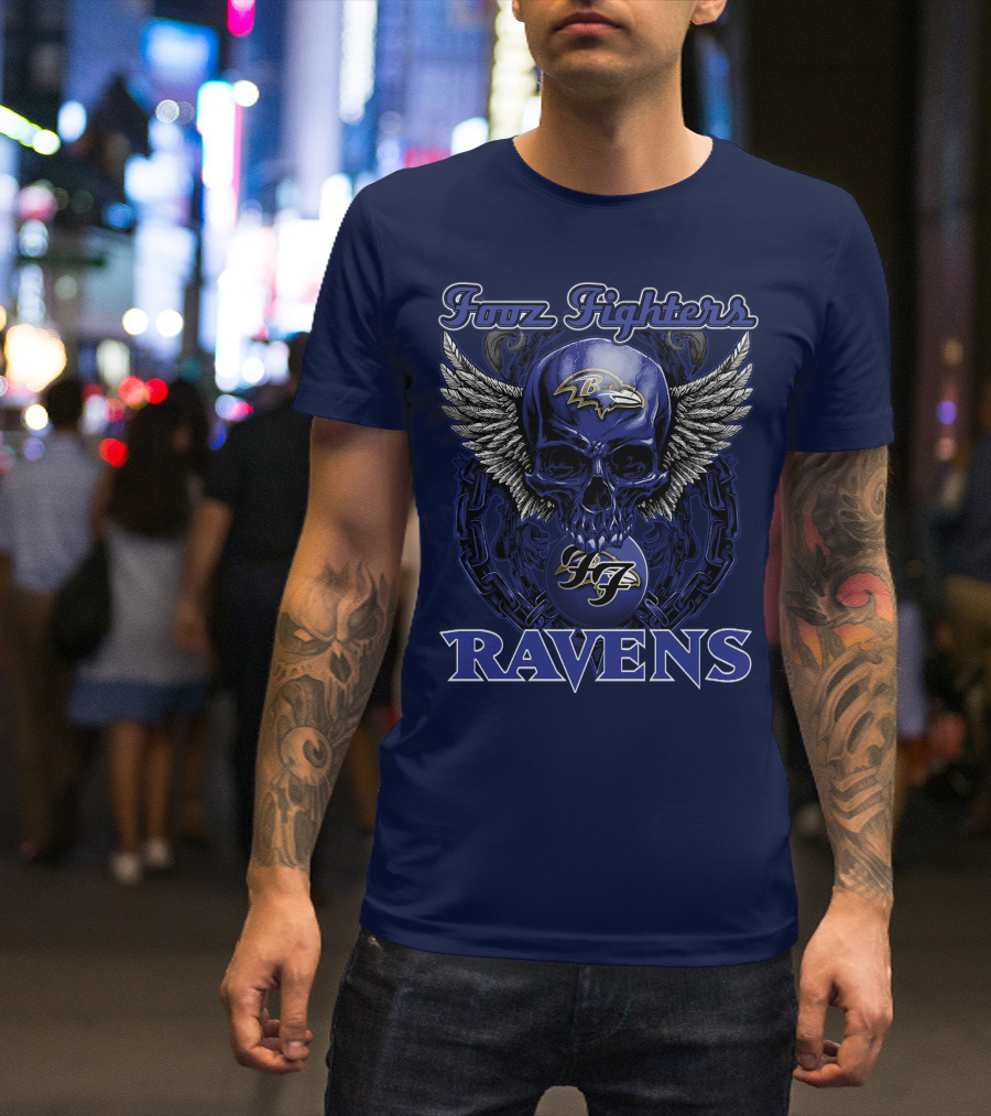 Foo Fighters Ravens Baltimore F7 T-Shirt