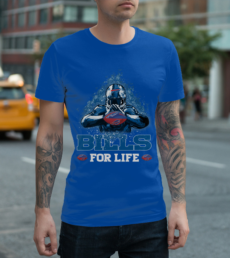 Bills For Life Buffalo Bills Fan Spirit T-Shirt