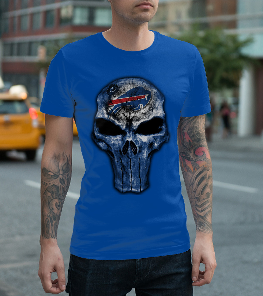 Buffalo Bills Skull Icon T-Shirt
