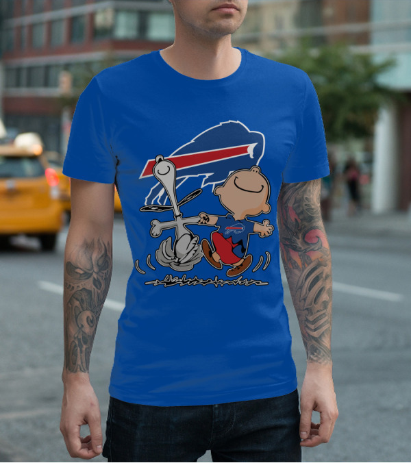 Buffalo Bills Peanuts Dancing Snoopy T-Shirt