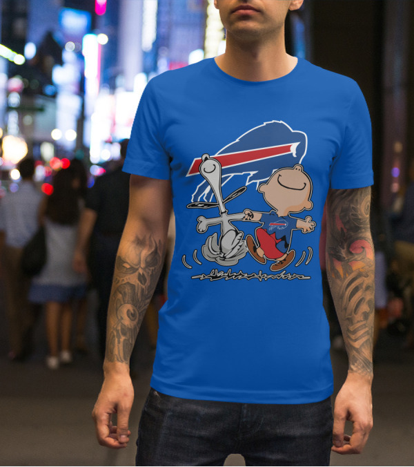 Buffalo Bills Peanuts Dancing Snoopy T-Shirt