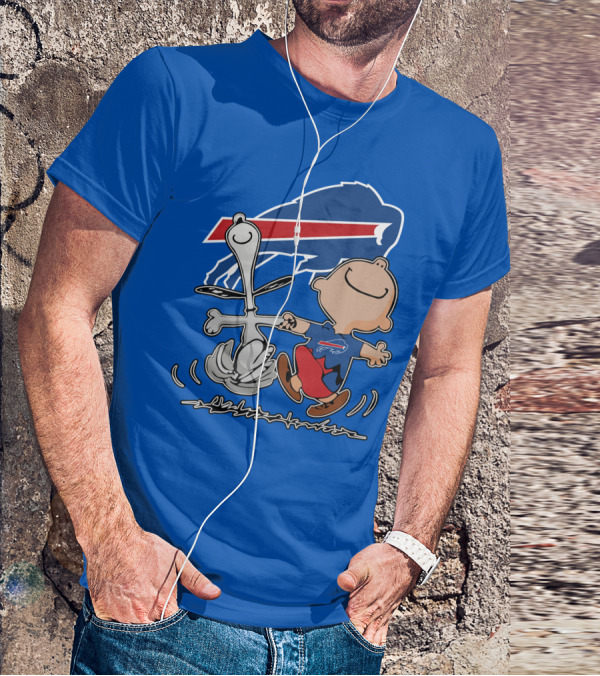 Buffalo Bills Peanuts Dancing Snoopy T-Shirt