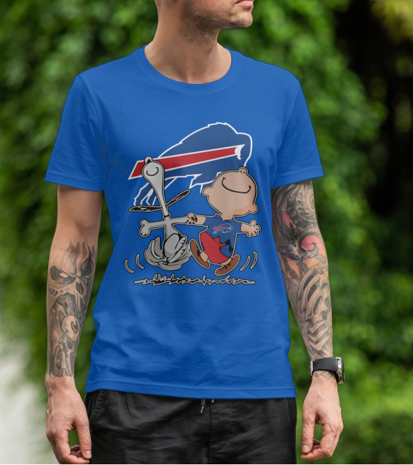 Buffalo Bills Peanuts Dancing Snoopy T-Shirt