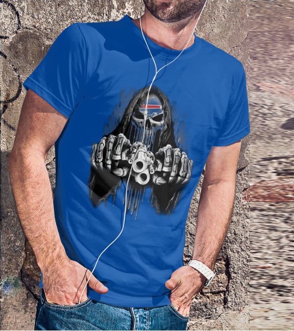 Buffalo Bills Mafia Grim Reaper Gunslinger T-Shirt