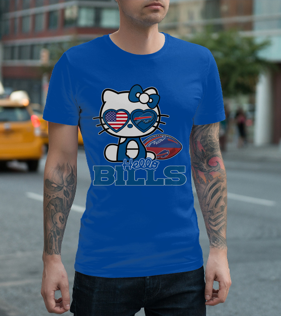 Hello Bills Buffalo American Football Kitty T-Shirt