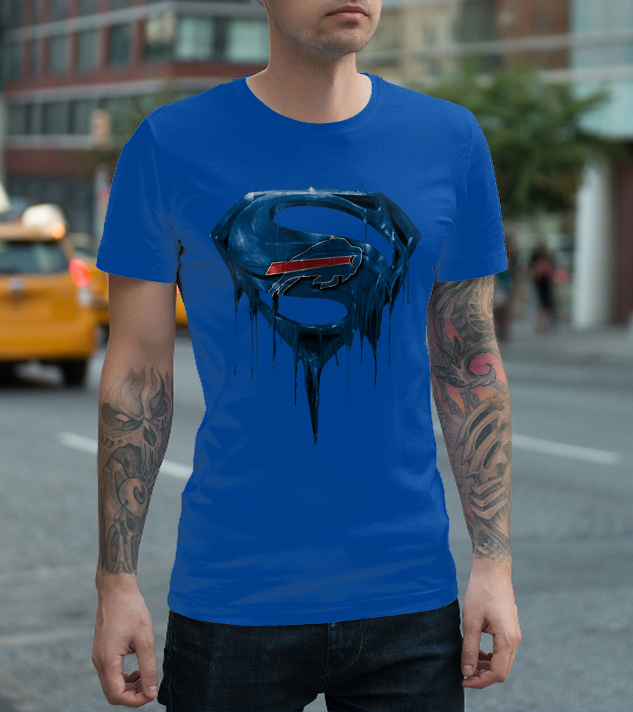 Superman Buffalo Bills Logo Fusion T-Shirt