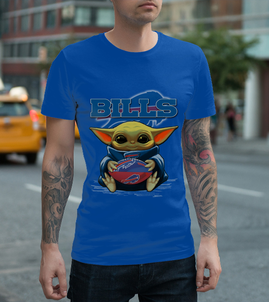 Buffalo Bills Yoda Football T-Shirt