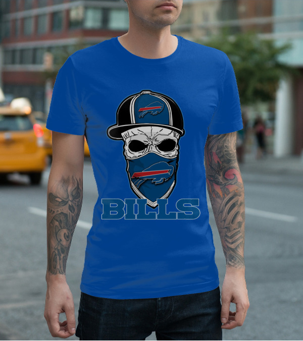 Skull Hat Bills Buffalo T-Shirt