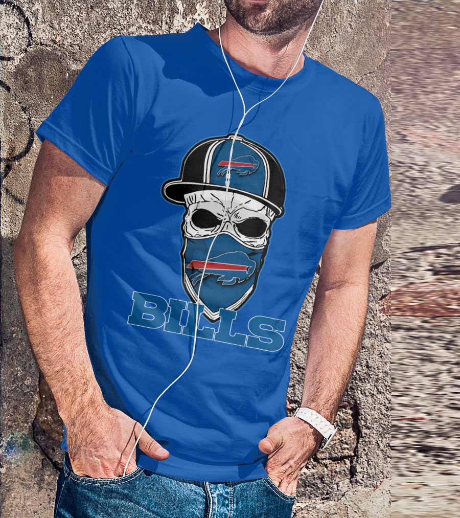 Skull Hat Bills Buffalo T-Shirt