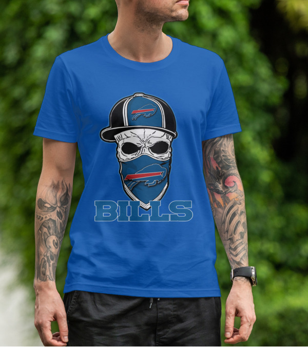 Skull Hat Bills Buffalo T-Shirt