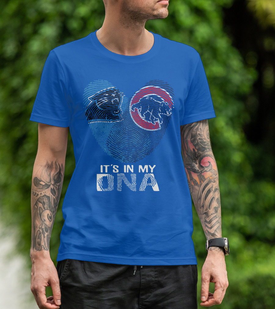 Carolina Panthers Buffalo Bills It's In My Dna T-Shirt