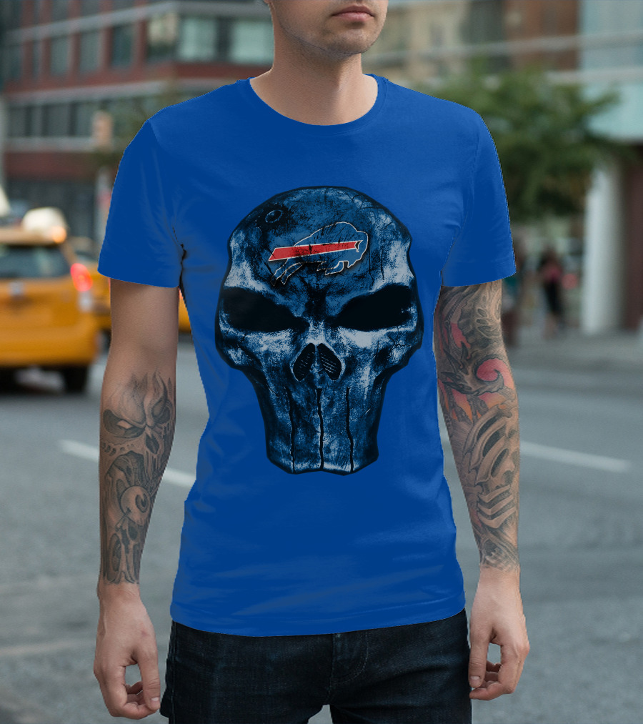 Buffalo Bills Skull Fan T-Shirt