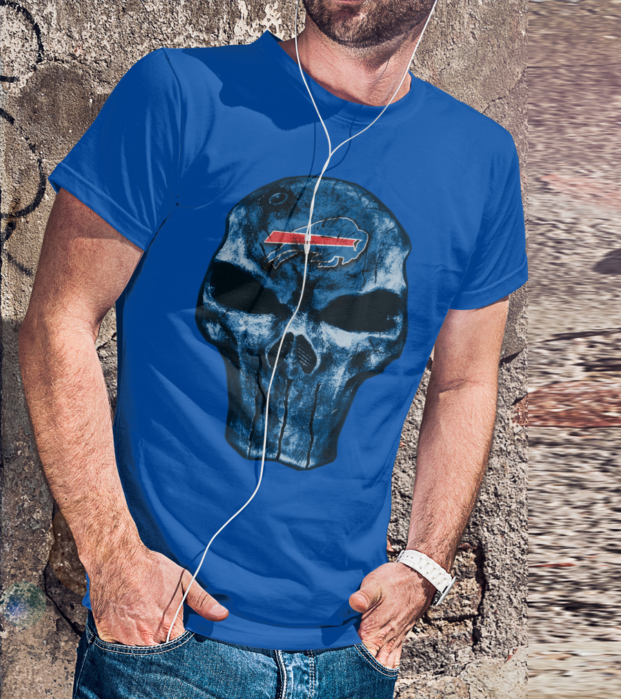 Buffalo Bills Skull Fan T-Shirt