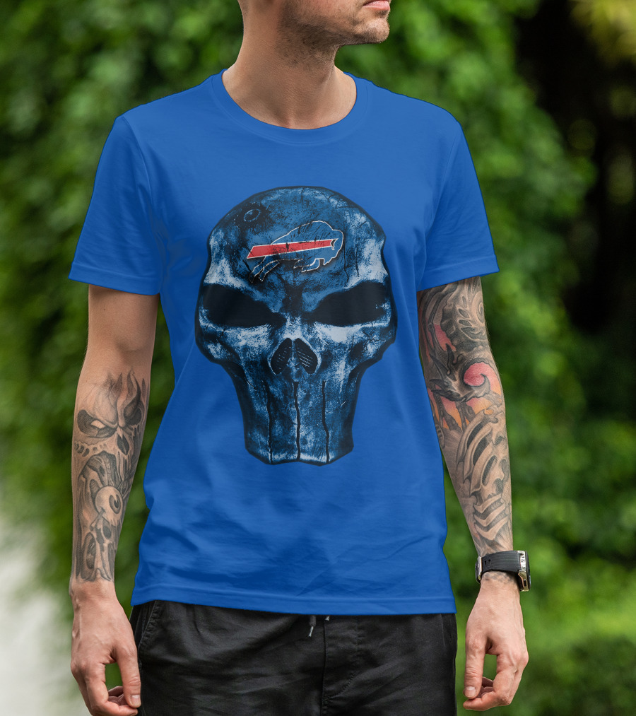 Buffalo Bills Skull Fan T-Shirt
