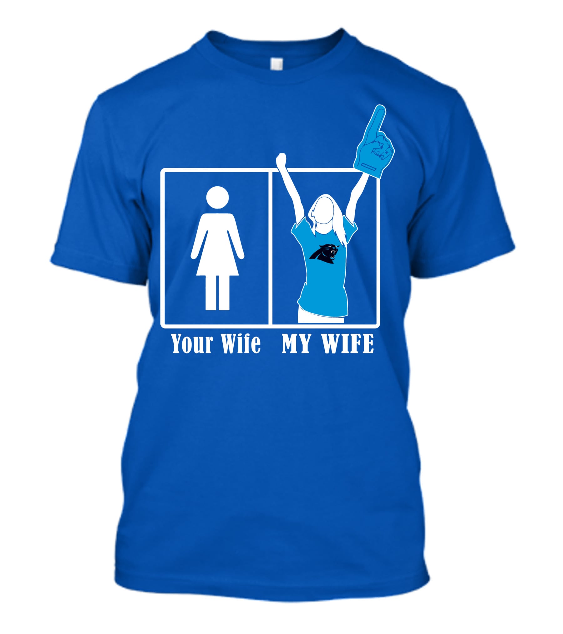 Your Wife My Wife Carolina Panthers Fan Love T-Shirt