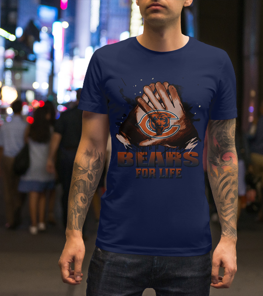 Chicago Bears For Life Logo T-Shirt