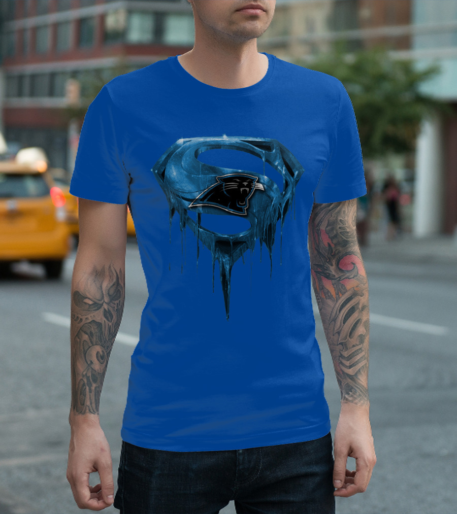Spm Carolina Panthers Superman Ice T-Shirt