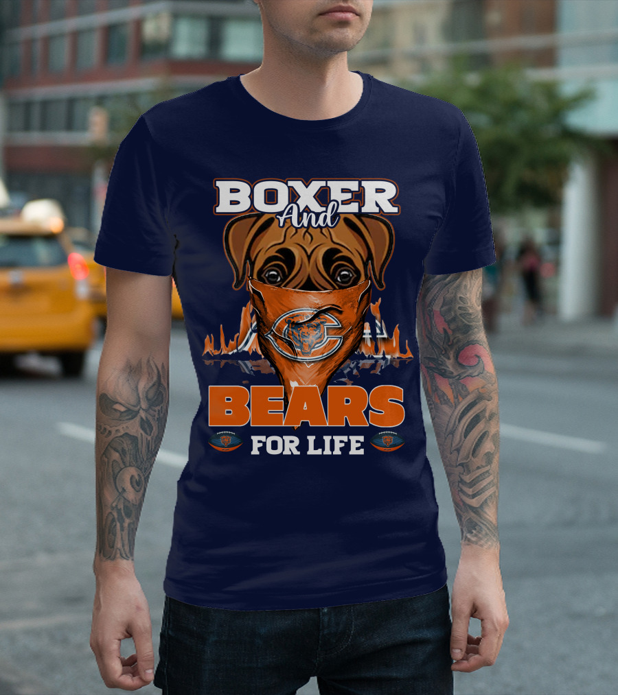 Boxer and Bears for Life Chicago T-Shirt