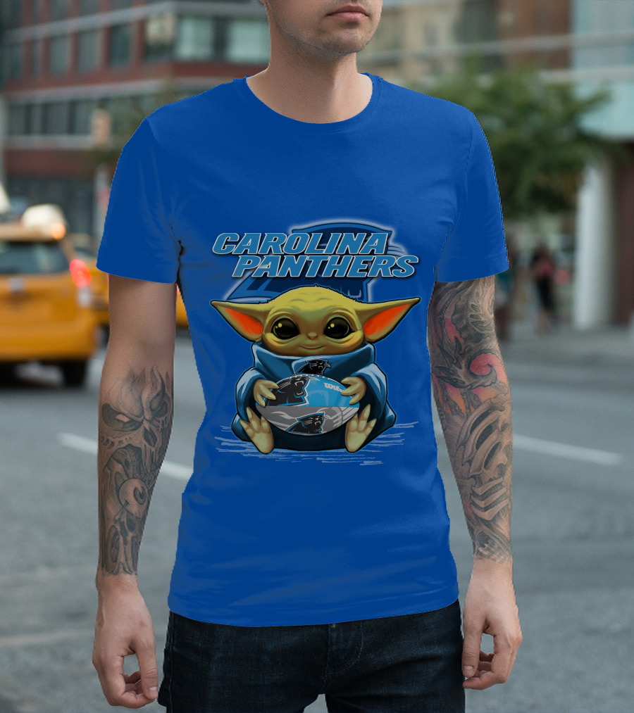 Carolina Panthers Yoda Football Fan T-Shirt