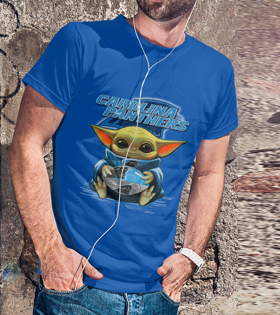 Carolina Panthers Yoda Football Fan T-Shirt