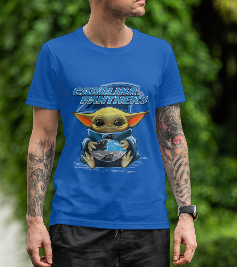 Carolina Panthers Yoda Football Fan T-Shirt