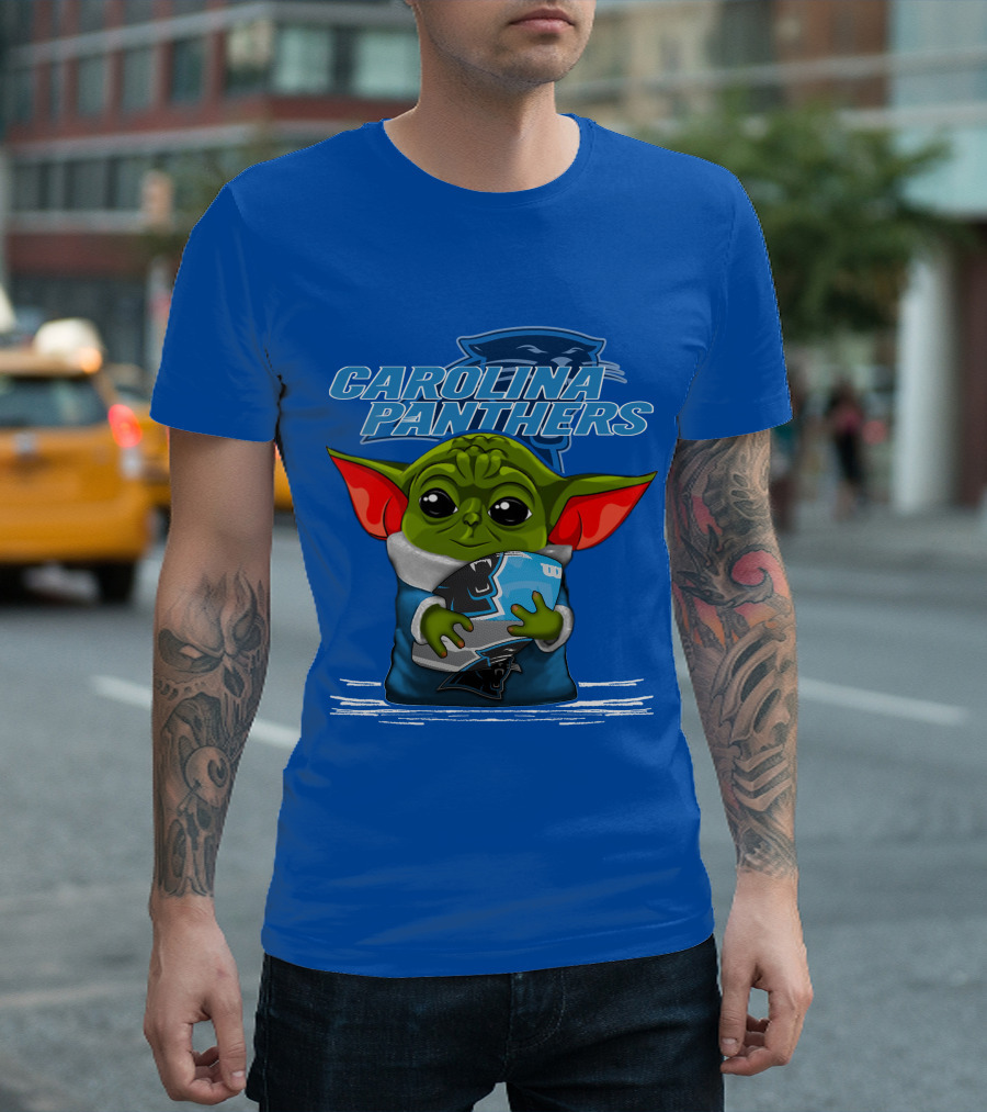 Yoda Carolina Panthers Football Fan T-Shirt