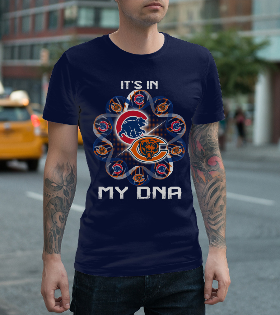 It's In My Dna Chicago Bears Logos T-Shirt