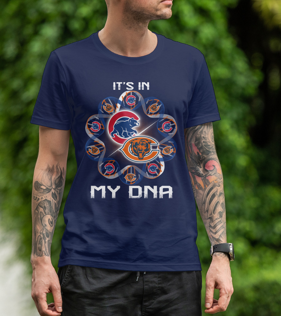 It's In My Dna Chicago Bears Logos T-Shirt