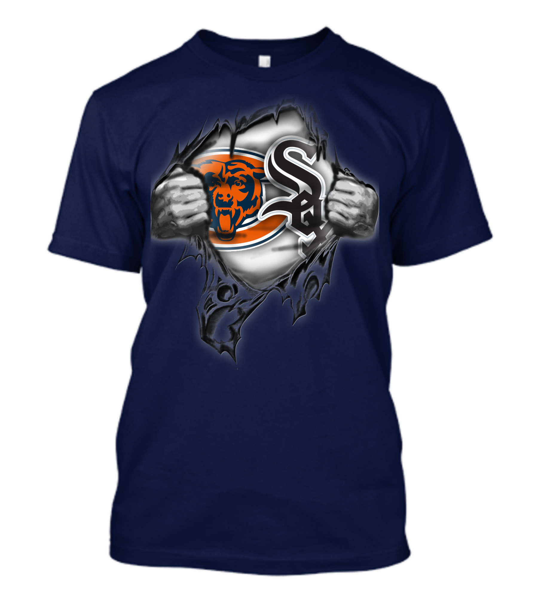 Chicago Bears White Sox Fan Crossover 63 T-Shirt