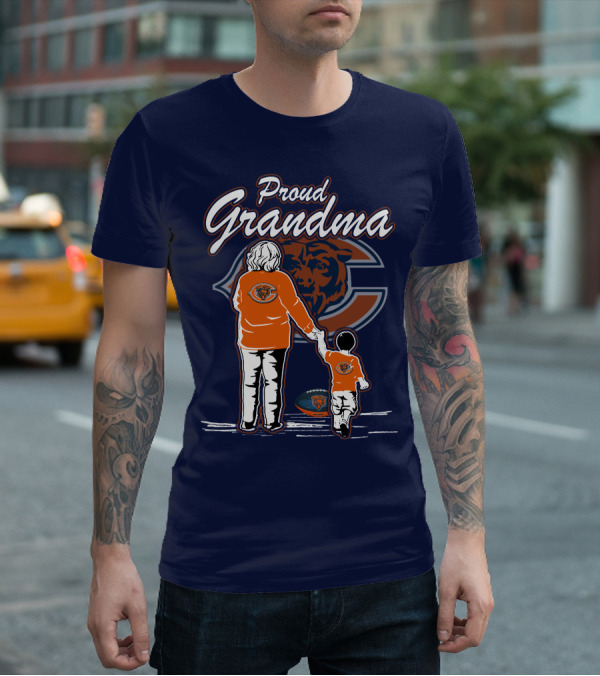 Proud Grandma Chicago Bears Family Spirit T-Shirt