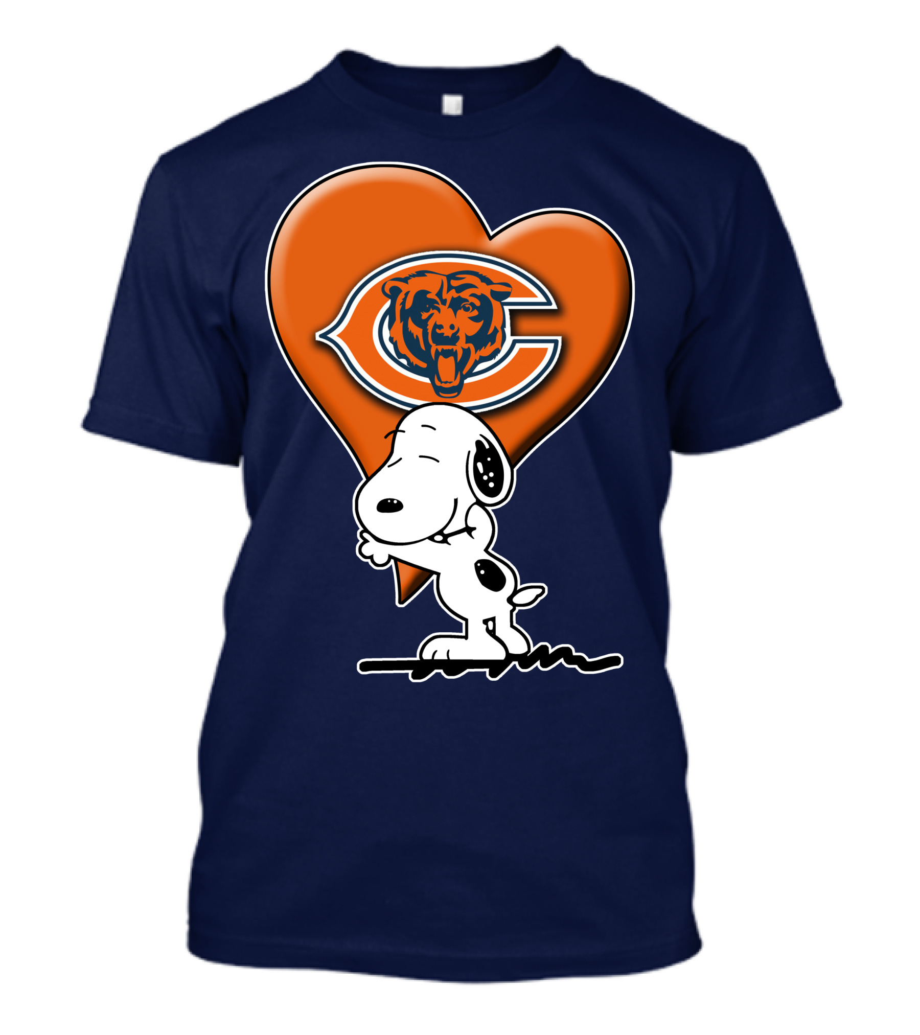 Snoopy Heart Chicago Bears NFL Fan T-Shirt