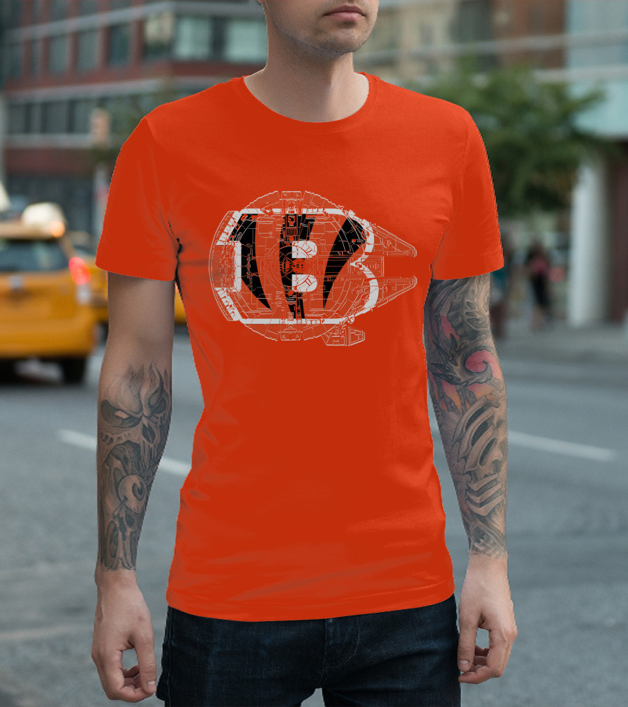 Cincinnati Bengals Millennium Falcon T-Shirt