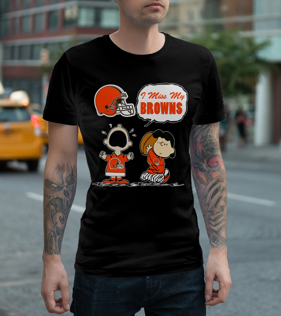 I Miss My Cleveland Browns 67 Football Fan Nostalgia T-Shirt