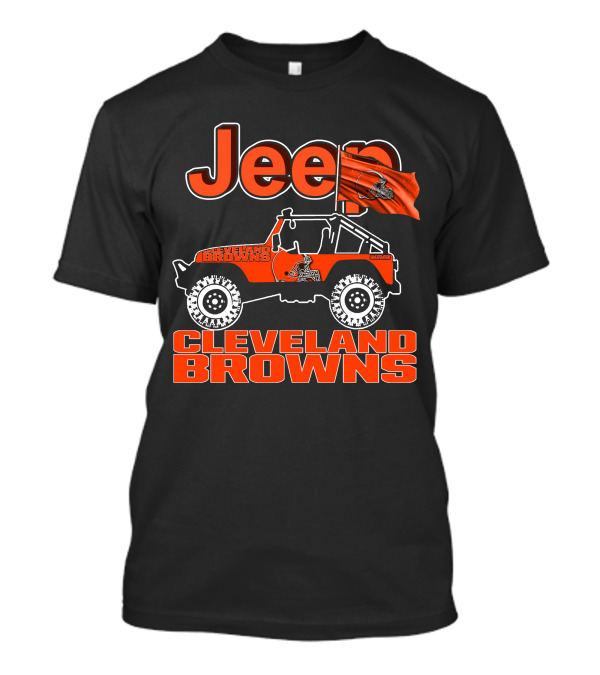 Jeep Cleveland Browns Flag T-Shirt