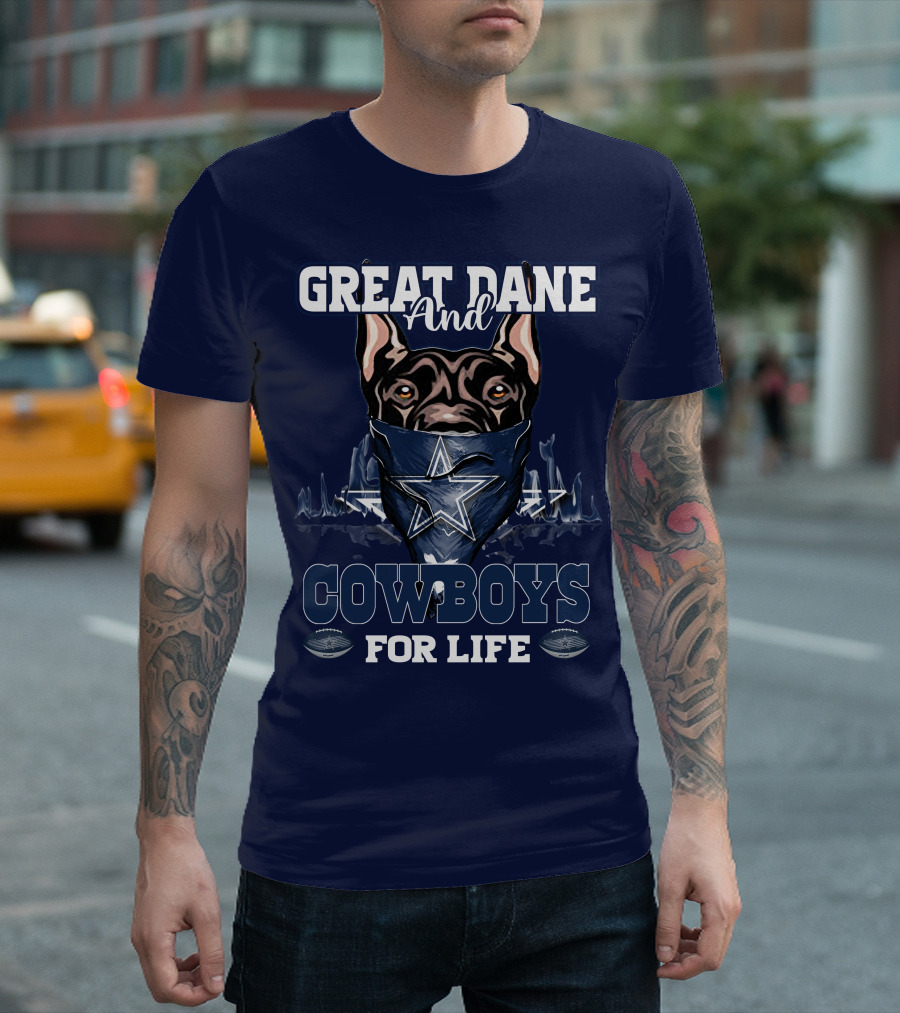 Great Dane and Cowboys for Life T-Shirt