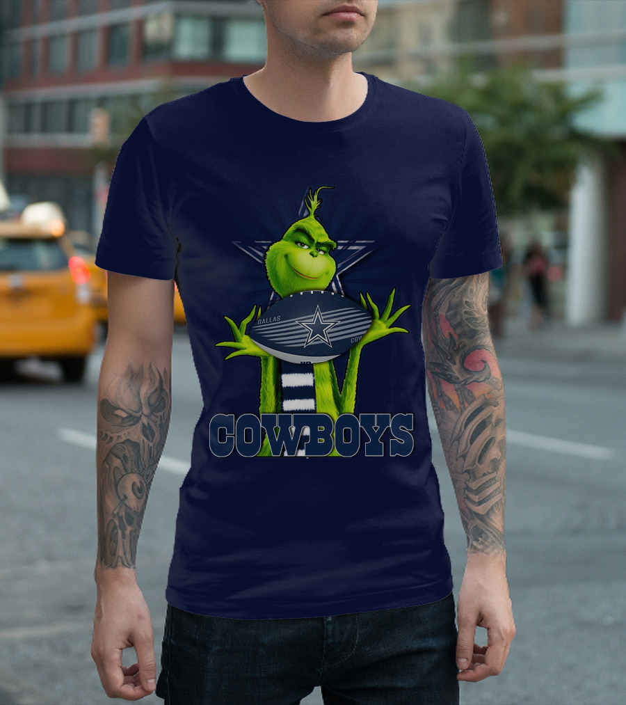 Grinch Dallas Cowboys Football T-Shirt