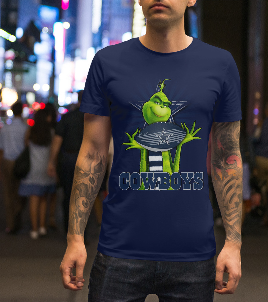 Grinch Dallas Cowboys Football T-Shirt