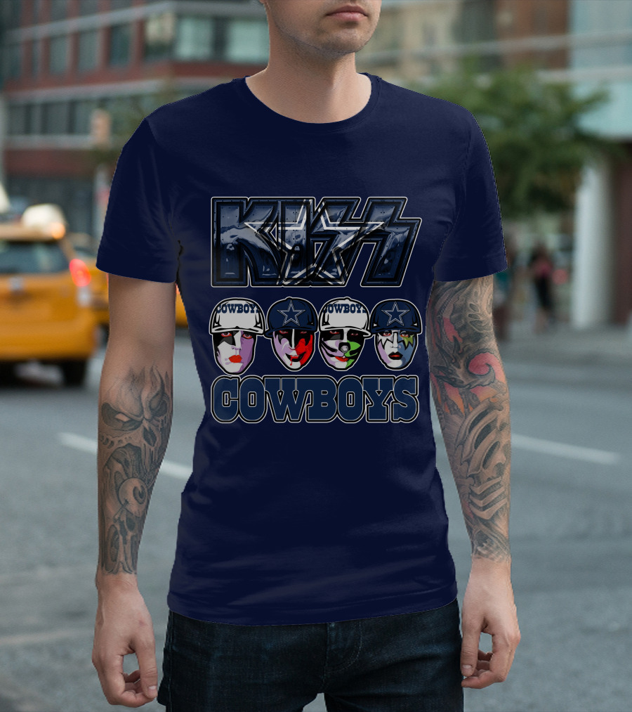KISS Dallas Cowboys NFL Facepaint T-Shirt