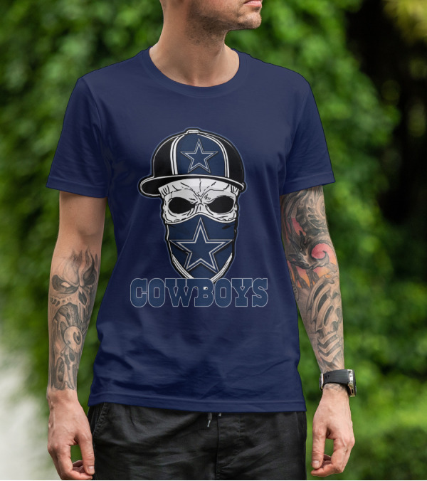 Cowboys Skull Star Hat T-Shirt