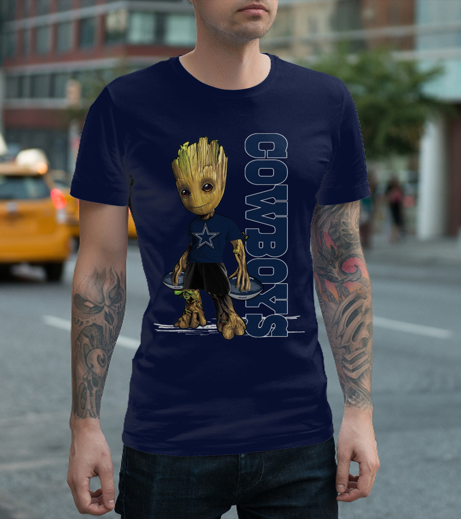 Groot Dallas Cowboys Star Fan T-Shirt