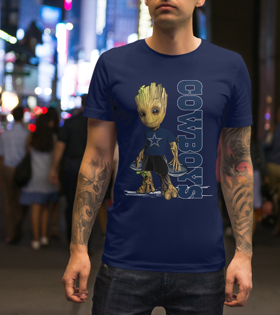 Groot Dallas Cowboys Star Fan T-Shirt